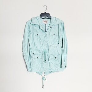 🌿Final Sale Forever 21 Light Blue Zipup‎ Hooded Jacket